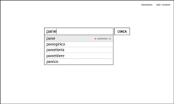 Simple search interface Simple search interface