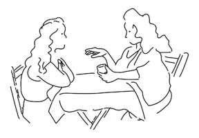 Setting of a cup reading session Setting of a cup reading session