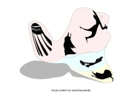 Visual content on morphing materials Visual content on morphing materials